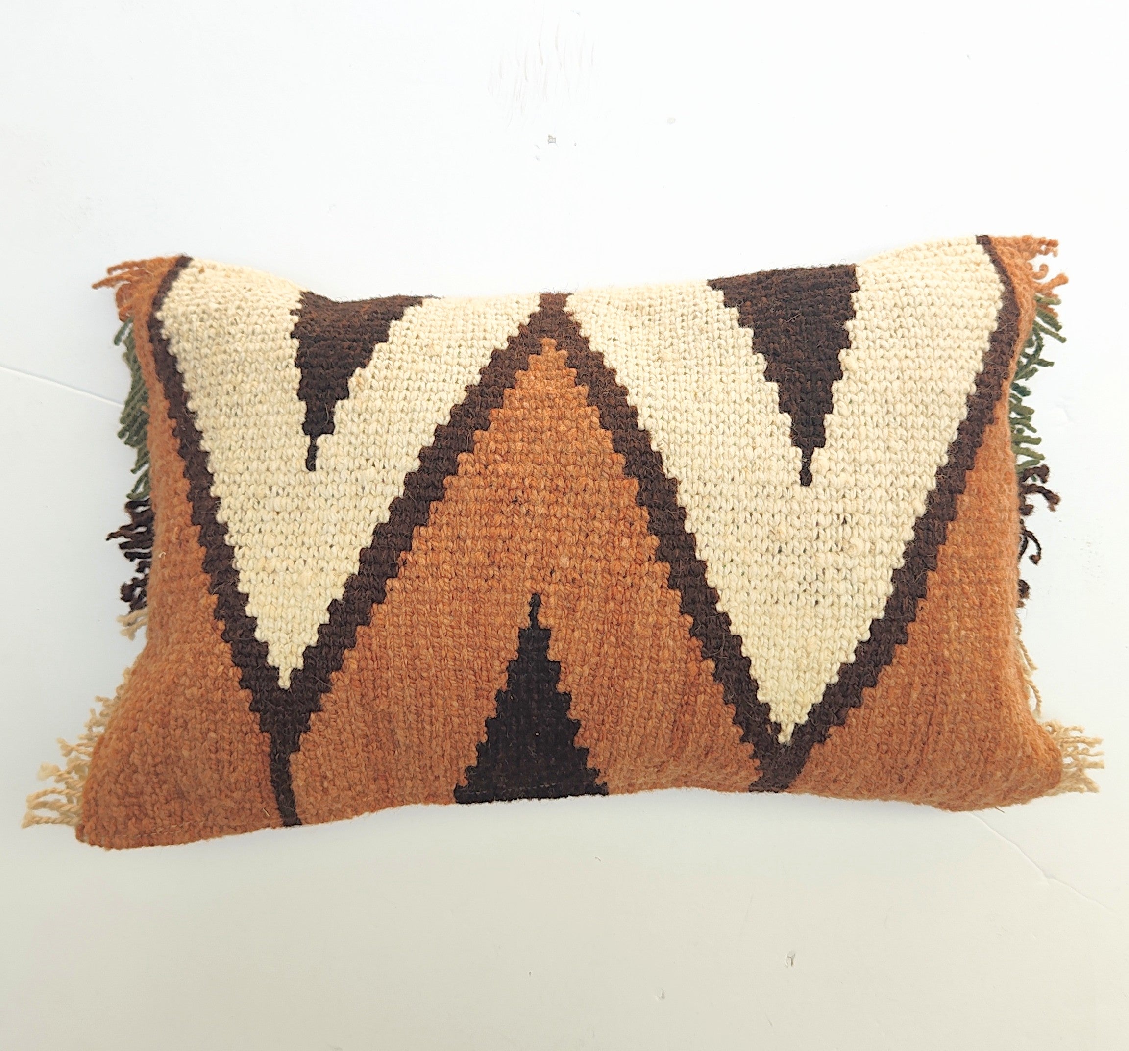 Tapestry wool cushion